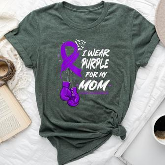 I Wear Purple For My Mom Lupus Awareness Support Bella Canvas T-shirt - Monsterry CA