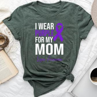 I Wear Purple For My Mom Lupus Warrior Lupus Bella Canvas T-shirt - Seseable