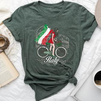When In Rome Beautiful Woman Italy Bella Canvas T-shirt - Monsterry CA