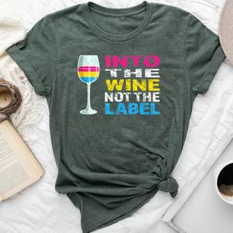 Into The Wine Not The Label Pansexual Lgbtq Pride Vintage Bella Canvas T-shirt - Monsterry AU