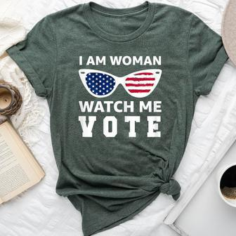 I Am Woman Watch Me Vote Bella Canvas T-shirt - Seseable