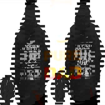 100 Percent Pure Super Dad Zip Up Hoodie Back Print | Mazezy