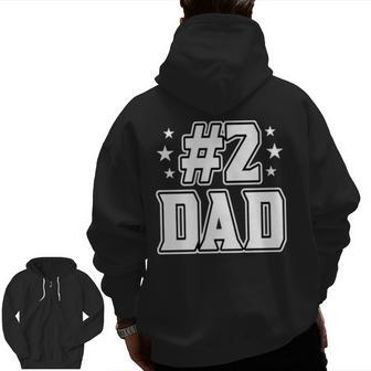 2 Dad V2 Zip Up Hoodie Back Print | Mazezy