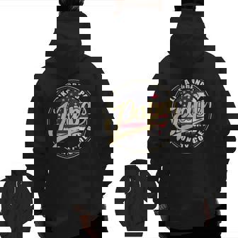 4Th Of July Dad Papa Like A Grandpa Only Cooler Zip Up Hoodie Back Print | Mazezy