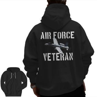 Air Force Veteran A10 Zip Up Hoodie Back Print | Mazezy DE