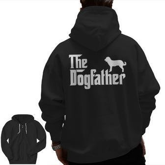 Armant Dogfather Dog Dad Zip Up Hoodie Back Print | Mazezy