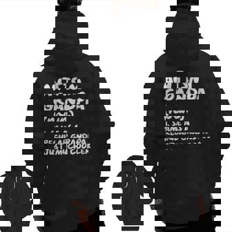 Autism Grandpa Definition Zip Up Hoodie Back Print | Mazezy