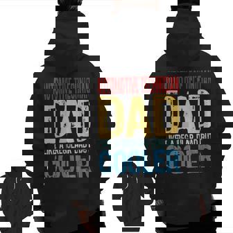 Automotive Technician Dad Like A Regular Dad But Cooler Zip Up Hoodie Back Print | Mazezy