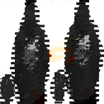 Bass Inside Zip Up Hoodie Back Print | Mazezy