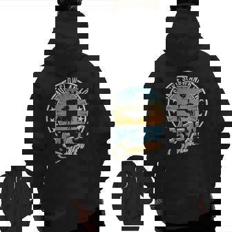 Bbq Smoker Accessory Pitmaster Grilling Dad Zip Up Hoodie Back Print | Mazezy