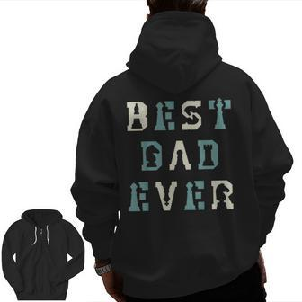 Best Dad Ever Chess Player Chess Master Fathers Day Zip Up Hoodie Back Print | Mazezy UK