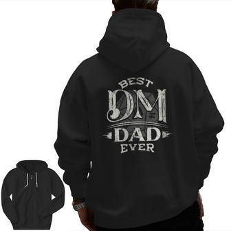 Best Dm Game Master Dad Ever D20 Rpg Tabletop Gamer Dad Zip Up Hoodie Back Print | Mazezy
