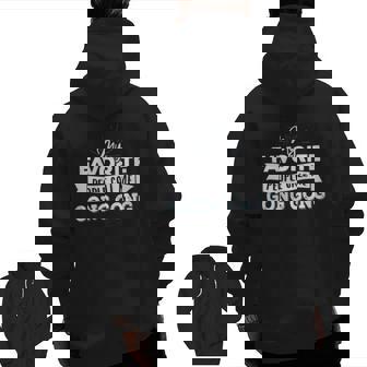 Call Me Gong Gong For Men Dad Fathers Day Zip Up Hoodie Back Print | Mazezy
