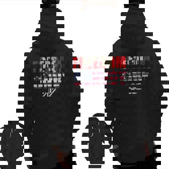 Canada Freedom Convoy 2022 Support Canadian Truckers Zip Up Hoodie Back Print | Mazezy