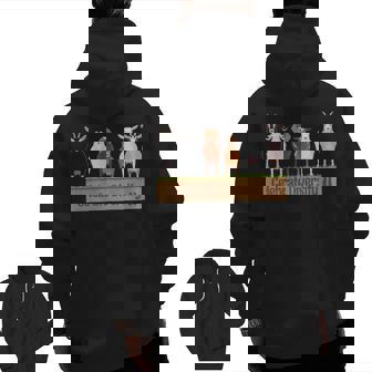 Celebrate Diversity Pet Goats For Goat Lovers Zip Up Hoodie Back Print | Mazezy