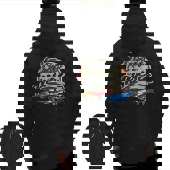 Classic Muscle Car Engine Car Parts Muscle Car Zip Up Hoodie Back Print | Mazezy
