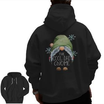 The Cool Dad Gnome Family Matching Group Zip Up Hoodie Back Print | Mazezy