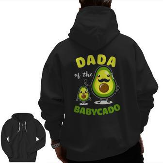 Dada Of The Babycado Avocado Family Matching Zip Up Hoodie Back Print | Mazezy