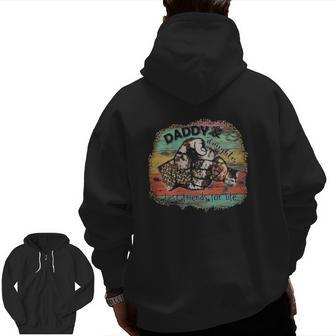 Daddy & Daughter Best Friends For Life Classic Zip Up Hoodie Back Print | Mazezy