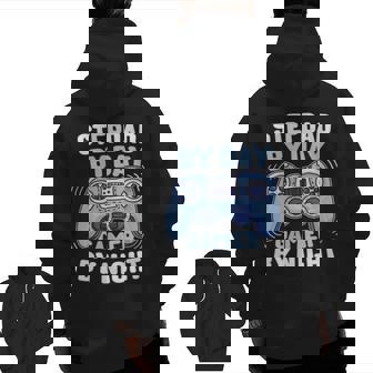 By Day Gamer By Night Step Dad Stepdad Zip Up Hoodie Back Print | Mazezy