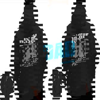 Disc Golf Vintage Disc Golfing Dad Lover Player Zip Up Hoodie Back Print | Mazezy