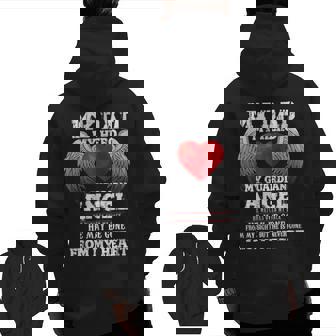 Father In Heaven My Dad My Hero My Guardian Angel Father Day Zip Up Hoodie Back Print | Mazezy
