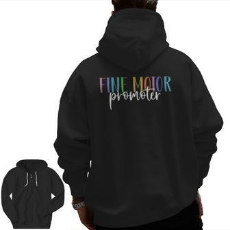 Fine Motor Promoter Occupational Therapy Sensory Love Zip Up Hoodie Back Print | Mazezy