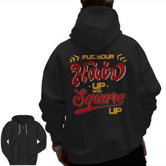 Fitness Lover Motivational Workout Gym Quotes Zip Up Hoodie Back Print | Mazezy