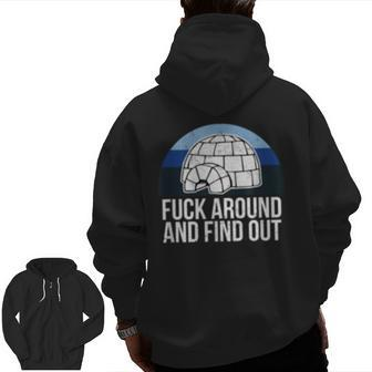 Big Igloo Fuck Around Find Out Veteran Tactical Zip Up Hoodie Back Print | Mazezy