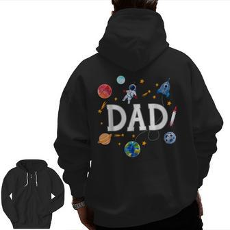 Dad Outer Space Zip Up Hoodie Back Print | Mazezy
