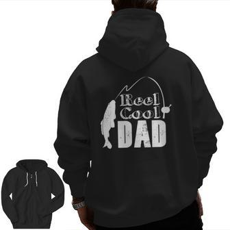 Fathers Day For Fishing Fisherman Zip Up Hoodie Back Print | Mazezy