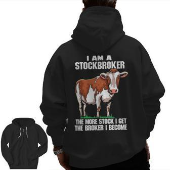 Hereford Cattle Farm Hereford Cows Farmer Zip Up Hoodie Back Print | Mazezy