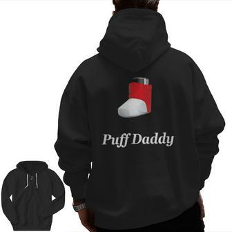 Puff Daddy Asthma Awareness Zip Up Hoodie Back Print | Mazezy
