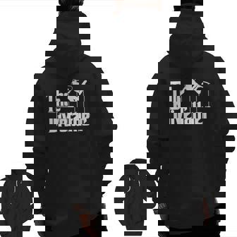 Scuba Diving The Dive Father Zip Up Hoodie Back Print | Mazezy