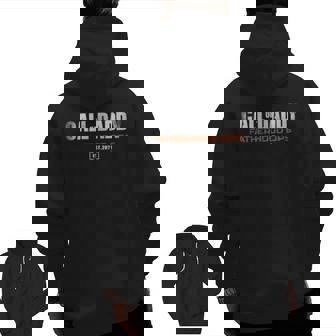 Gamer Dad Call Of Daddy Fatherhood Ops Father's Day Zip Up Hoodie Back Print | Mazezy