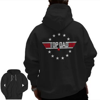From Kids Top Dad Father's Day Zip Up Hoodie Back Print | Mazezy