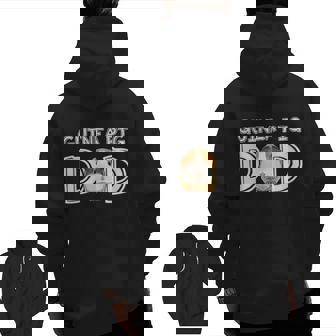 Guinea Pig Dad Zip Up Hoodie Back Print | Mazezy