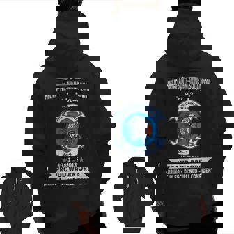 Helicopter Anti-Submarine Squadron 42 Hsl Zip Up Hoodie Back Print | Mazezy