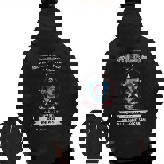 Helicopter Anti-Submarine Squadron 6 Hs Zip Up Hoodie Back Print | Mazezy