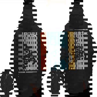 I'd Rather Be Riding Quad Bikes Atv Brap Zip Up Hoodie Back Print | Mazezy