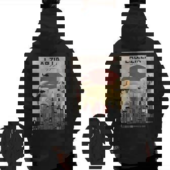 Labzilla Labrador Retriever Lab Lovers Zip Up Hoodie Back Print | Mazezy