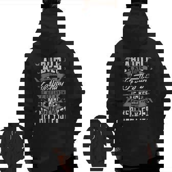 Mens Abuelo Knows Everything Abuelo Fathers Day Zip Up Hoodie Back Print | Mazezy