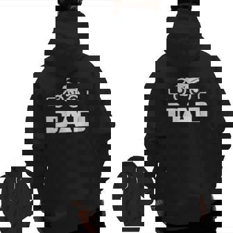 Mens Cool Dad Dirt Bike Motocross Apparel Dirt Bike Motocross Zip Up Hoodie Back Print | Mazezy