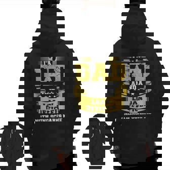 Mens I'm A Dad And Loan Officer Nothing Scares Me Bank Zip Up Hoodie Back Print | Mazezy