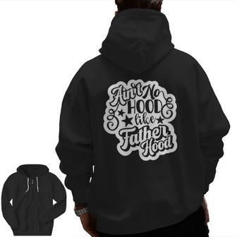 Mens New Dad For Men Fatherhood Saying Zip Up Hoodie Back Print | Mazezy