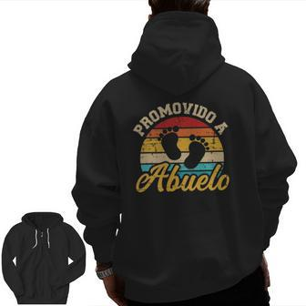 Mens Promovido A Abuelo Vintage Retro Zip Up Hoodie Back Print | Mazezy