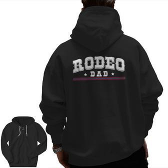 Mens Rodeo Dad Cowboy Wild West Horseman Ranch Boots Saddle Zip Up Hoodie Back Print | Mazezy
