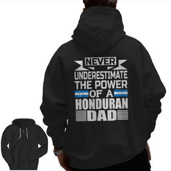 Mens Storecastle The Power Of A Honduran Dad Zip Up Hoodie Back Print | Mazezy DE