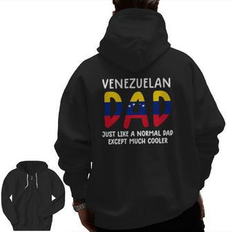 Mens Venezuelan Flag S For Men Venezuela Dad S Men Zip Up Hoodie Back Print | Mazezy AU