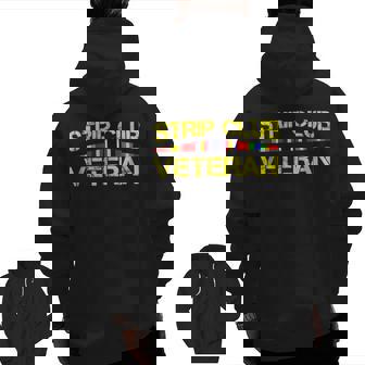 Military Strip Club Veteran T Strip Club Veteran Zip Up Hoodie Back Print | Mazezy